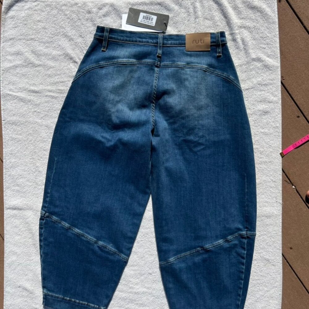 NEW Ruti Petite Denim Wide-ish Pants, Medium Wash, 8P - Picture 15 of 15